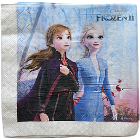 Frozen mønstrede servietter 33x33 cm 20-pak