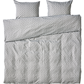 Mikrofiber sengetøj 200x220 cm - bølge grå