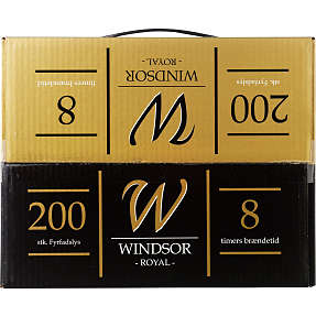 Royal Windsor fyrfadslys 200-pak - Hvid