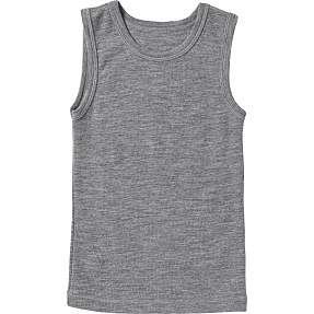 808 børne uld undertrøje str. 98/104 - grå