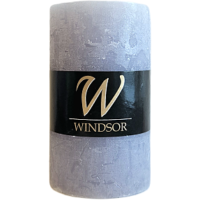 Windsor rustikt bloklys 7x12 cm - lys lilla