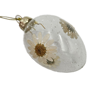 Glas påskeæg 5x7 cm - flere varianter - assorteret