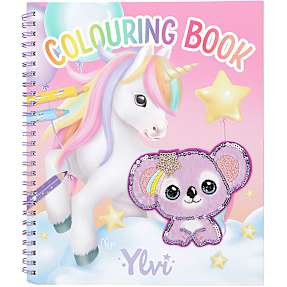 Ylvi malebog - pink/unicorn