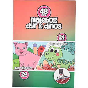 Danpen malebog - dyre- og dinosaurmotiver