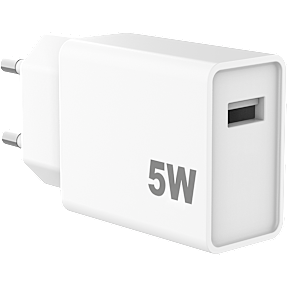 Prosonic oplader 5 W - hvid