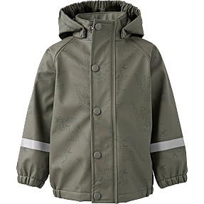 Basecamp børne regnjakke str. 110 - grøn