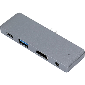 USB-C hub - space grå