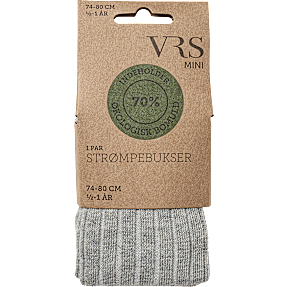 VRS baby strømpebukser str. ½-1 år - grå