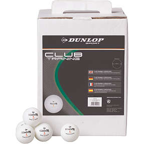 Dunlop 40+ Club Training bordtennisbolde 144-Pak