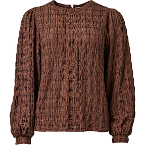 VRS dame top str. L - brun