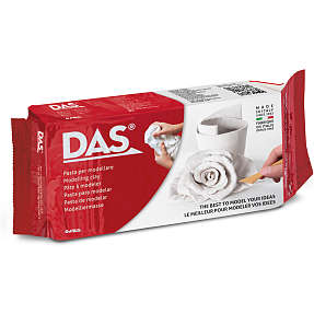 Das lufttørrende ler 1 kg - hvid