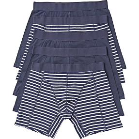 VRS herre 5-pak tights str. M - blå/stribet