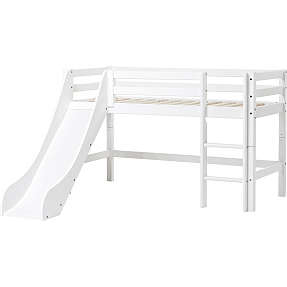 Hoppekids ECO Dream halvhøj seng med rutsjebane 70x160 cm