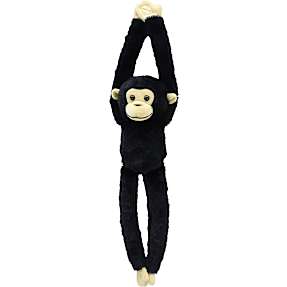 My Soft Friend hængende abe bamse 50 cm - sort