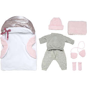 Llorens dukketøj grå joggingdragt