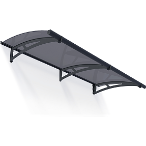 Canopia by Palram Aquila 2050 dørbaldakin - grå/røgfarvet