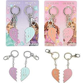 TOPModel BFF nøglering - flere varianter - assorteret