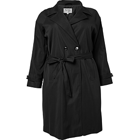 VRS dame trenchcoat str. 48 - sort