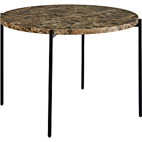 Elva spisebord - brunt marmorlook