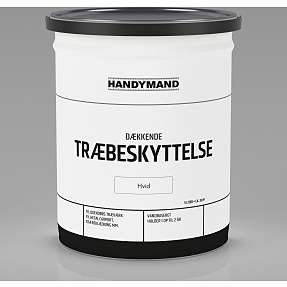 Handymand dækkende træbeskyttelse 5 liter - hvid