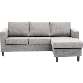 Oslo vendbar sofa med chaiselong - lysegrå