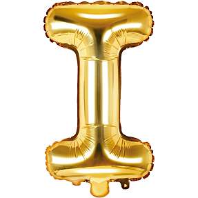 Folieballon "I" 33 cm - flere varianter - assorteret