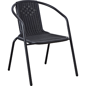 Brighton caféstol - sort