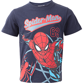 Spider-Man T-shirt str. 98/104 - blå
