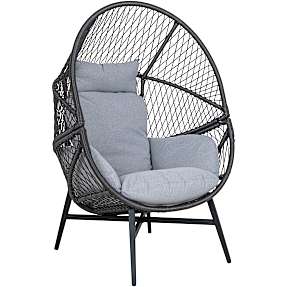 Felix loungestol m. hynder - sort