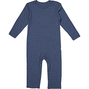 808 baby uld heldragt str. 80 - blå