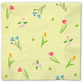 Mønstrede servietter 33x33 cm 20-pak