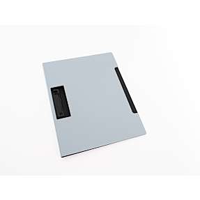 Dokumentmappe med clips - blågrå