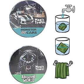 Adventure World magisk vaskeklud - flere varianter - assorteret