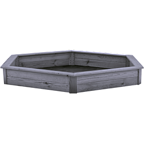 Nordic Play Active 6-kantet sandkasse - grå