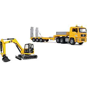 Bruder Man lastbil m. mini graver