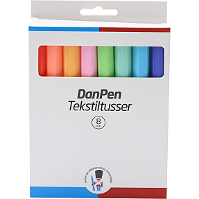 Danpen tekstiltusser 8 stk