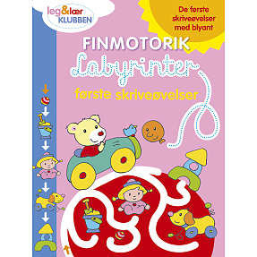 Finmotorik: Labyrinter - første skriveøvelser aktivitetsbog