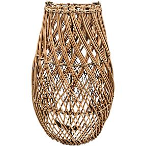 Flet lanterne D21xH30 cm - natur