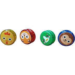 SpinOut yoyo med dyreprint - flere varianter - assorteret