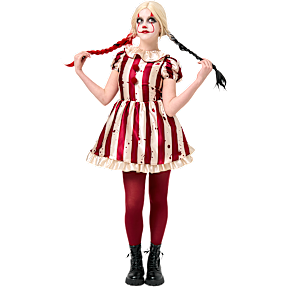 Halloween klovne kjole kostume str. 140