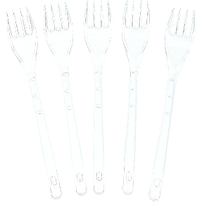 Gafler i plast 25-pak