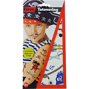 Midlertidig tatovering - pirat