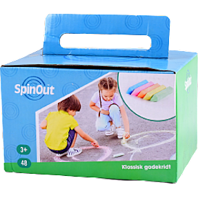 SpinOut klassisk gadekridt 48 stk.