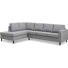 Oslo venstrevendt open-end sofa - lysegrå
