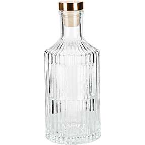 Glasflaske m. låg 250 ml