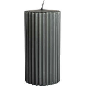 Windsor rillet bloklys 5,8x12 cm - grå