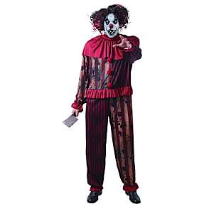 Halloween dræber klovn str. 140 - rød/sort