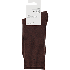 VRS dame tennisstrømper str. 35/38 - brun