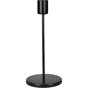 Lysestage metal D: 8 x H: 18 cm - sort