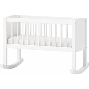 Spiloppe vugge inkl. madras 40x80 cm - hvid